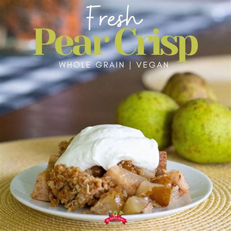 Easy Fresh Pear Crisp The Kitchen Garten