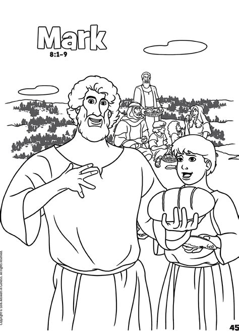 Mark: Books of the Bible Coloring (Kids Coloring Activity) | Kids Answers