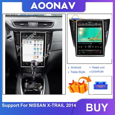 Aoonav Car Tesla Vertical Screen Radio Multimedia Player For Nissan X