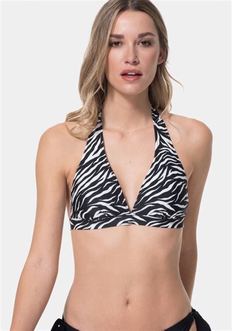 Sujetador De Bikini Halter Estampado De Mujer TEX Ofertas Carrefour