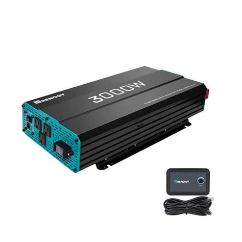 Renogy 3000 Watt Pure Sine Wave Inverter 12v Dc To 120v Ac Converter For Off Grid Solar Power W