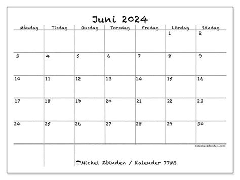 Kalender Juni 2024 77 Michel Zbinden SV