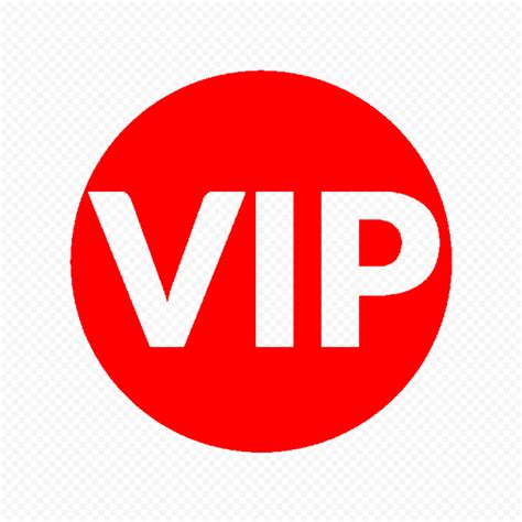 HD VIP Red Circle Icon PNG Citypng