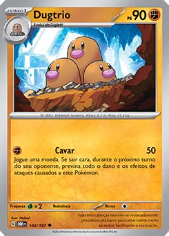 Dugtrio Obsidiana Em Chamas Banco De Dados De Cards Do Estampas