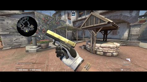 Glock 18 Brass Factory New Showcase Cs Go 3440x1440 Res 21 9 Youtube