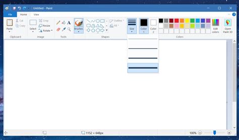 How To Get Custom Brush Sizes In MS Paint