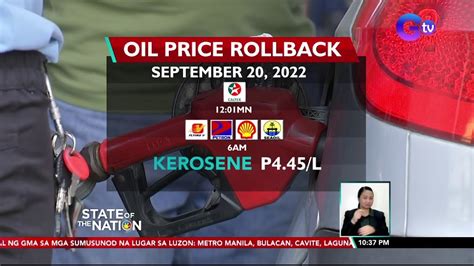 Rollback Sa Presyo Ng Ilang Produktong Petrolyo Ipatutupad SONA