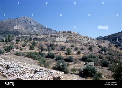 Mycenae Peloponnese Greece Stock Photo Alamy