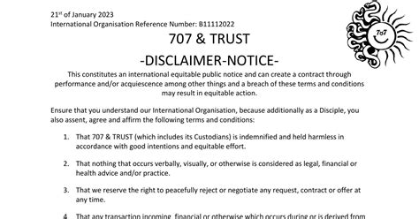 Disclaimer Notice Docx Docdroid