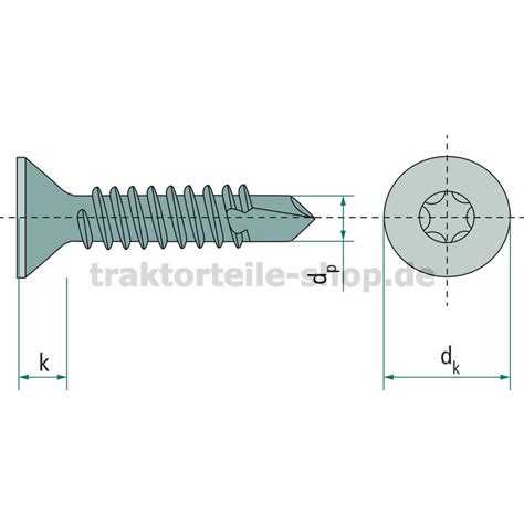 Bohrschraube DIN 7504 Form P