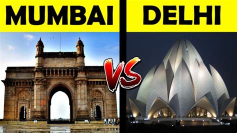 Mumbai VS Delhi City Comparison | Delhi Vs Mumbai Comparison - Placify