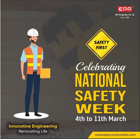 National Safety Week Celebration National Safety Safety Week Safety