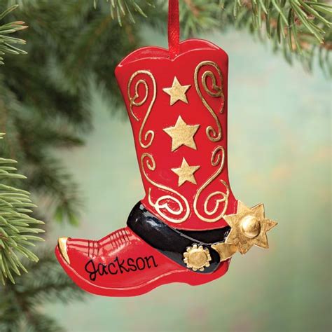 Cowboy Boot Ornament Cowboy Boot Christmas Ornaments Miles Kimball