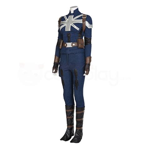 What If Peggy Carter Cosplay Costume Captain Carter Stealth Suit Champion Cosplay