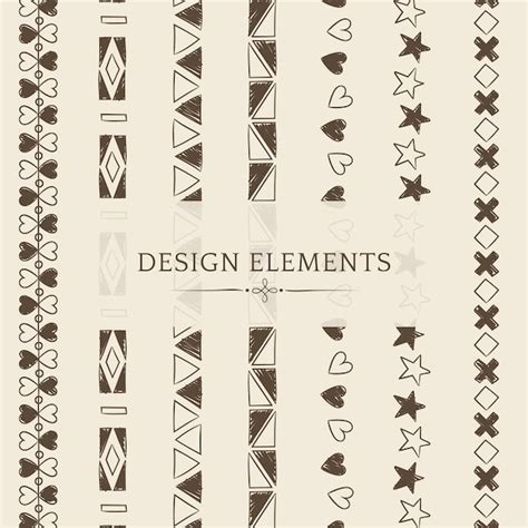 Free Vector | Divider line design elements vector collection