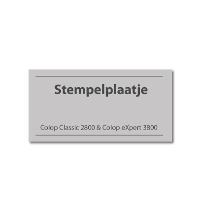 Stempelplaatje Colop 2800 3800 Bestel Nu Stempelplaatje