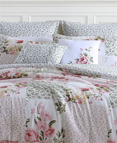 Laura Ashley Ailyn Cotton Reversible 5 Piece Comforter Set Twin Macy S