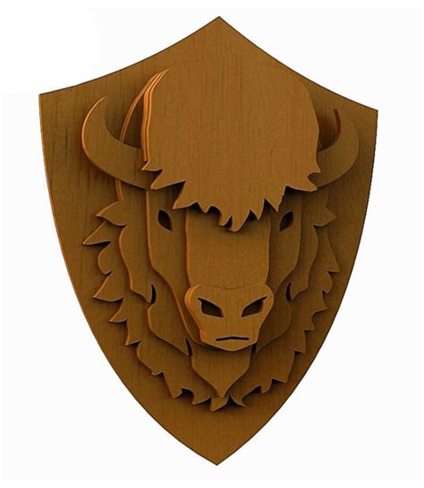 6 Layer Panel Bull Lasercut File 3D Puzzle Vector Laser Etsy