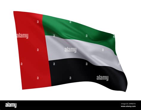 3d Illustration Flag Of United Arab Emirates United Arab Emirates High