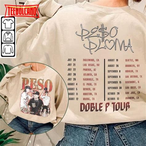 Peso Pluma Doble P Tour Double Side Shirt