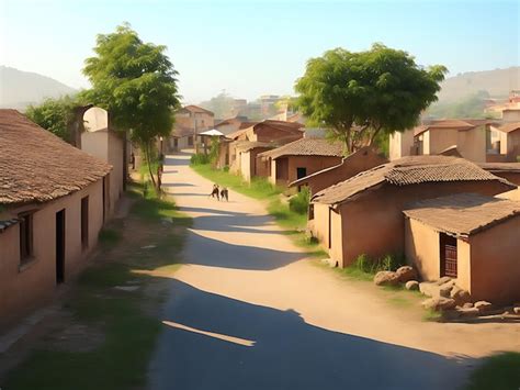 Premium Photo Modern Village