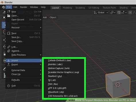 How To Import Models Into Blender On Pc Or Mac Wiki Blender English