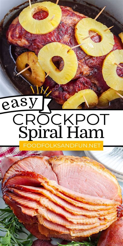 Easy Spiral Ham In The Crockpot Cooking Spiral Ham Spiral Ham