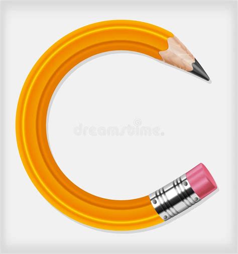 Circle pencil stock vector. Illustration of eraser, tool - 26527227