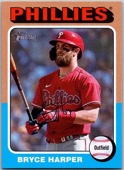 405 BRYCE HARPER 2024 Topps Heritage Philadelphia Phillies EUR 2 03