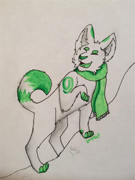 ~Green paws~ by SaturnFox44 on DeviantArt