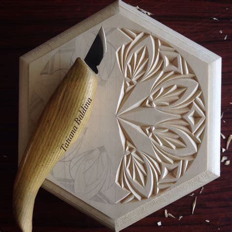 Chip carving (pattern by Tatiana Baldina) https://instagram.com ...