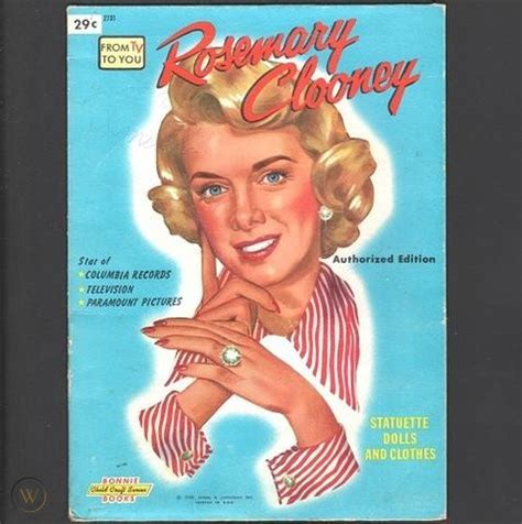 The Cover Of Rosemary Cloony Magazine Featuring A Smiling Woman With