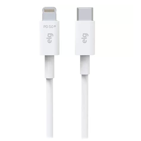 Cabo Usb Tipo C Elg Para Lightning Em Promocao Tarct