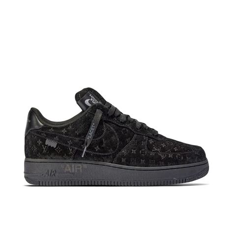 Nike Air Force Low X Louis Vuitton By Virgil Abloh Black A Vd Laced