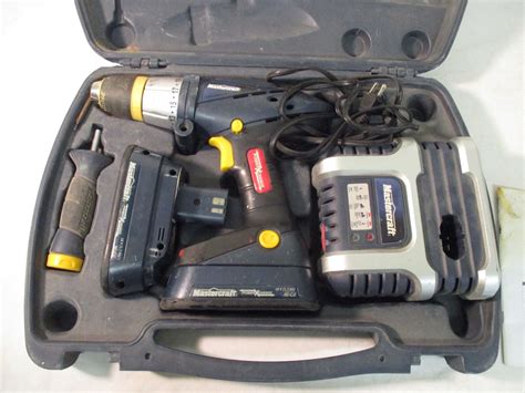 Mastercraft 18v Cordless Drill 2 Batteries Charger