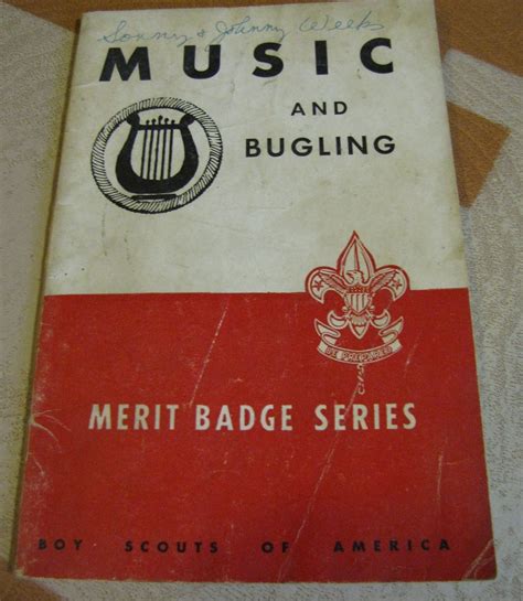 1947 Bsa Boy Scouts Of America Merit Badge Series Music And Bugling