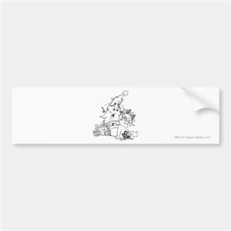 Casper Christmas Tree Bumper Sticker | Zazzle.com