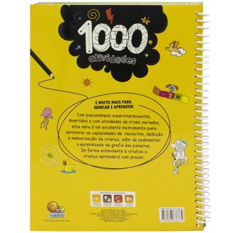 Livro 1000 Atividades Todolivro Tríade Papelaria