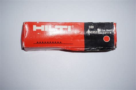 Hilti Dx Cartridge Cal Short M Red Pack Of