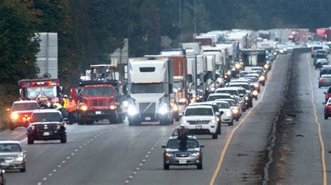 Rollover Collision Slows Traffic On Southbound I In Tumwater Backup