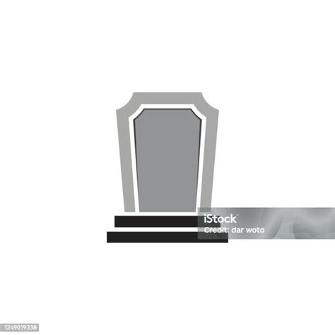 ilustrasi vektor ikon makam ilustrasi stok  gambar