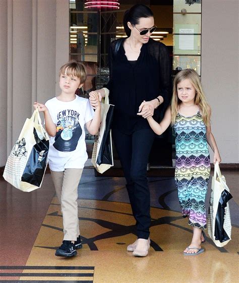 Angelina Jolie Goes Birthday Shopping With Twins Knox and Vivienne ...