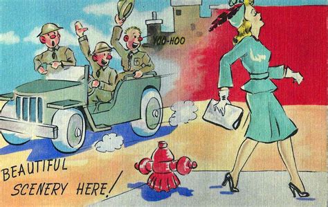 World War Ii Comic Postcard Beautiful Scenery Here Art  Flickr