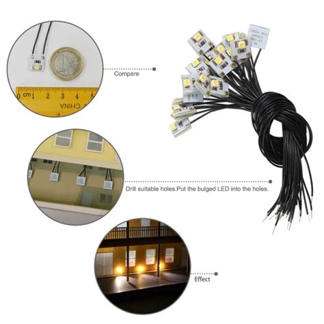 Stk X Mm Smd Led Hausbeleuchtung X Mm Mit Kabel Cm