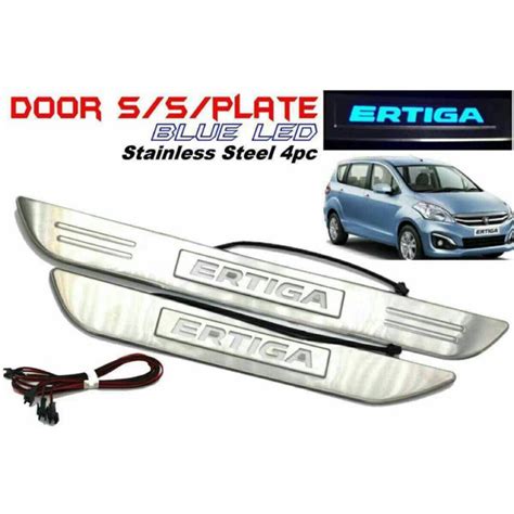 proton ertiga side sill step  blue led shopee malaysia