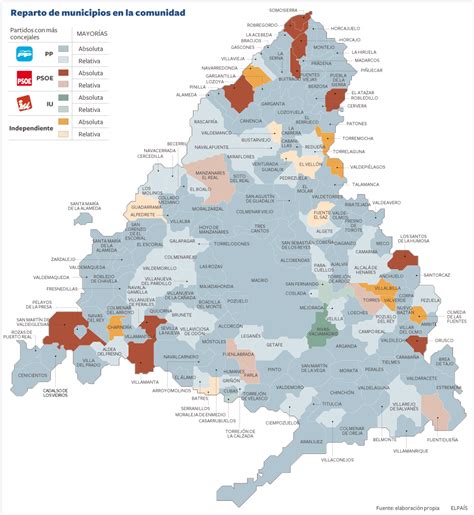 Mapa Municipios Comunidad De Madrid Mapa