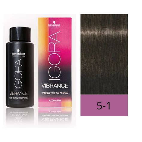 Schwarzkopf Igora Vibrance 5 1 Castaño Claro Ceniza 60 ml Baño de Color