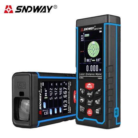 Sndway High Precision 100m Digital Laser Rangefinder Rechargeable