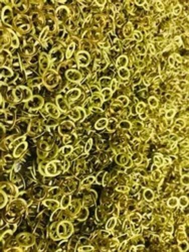 yellow ductile tough machinable  flatback color coated metal ring