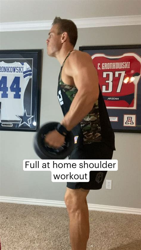 Full at home shoulder workout (dumbbells only) | Shoulder workout ...